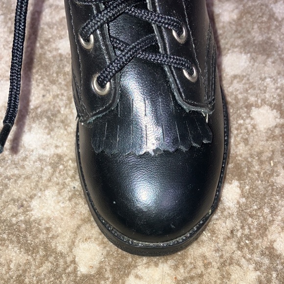 New Size 5 1/2 Baby Boots Black Cowboy Western Laredo - Picture 4 of 4